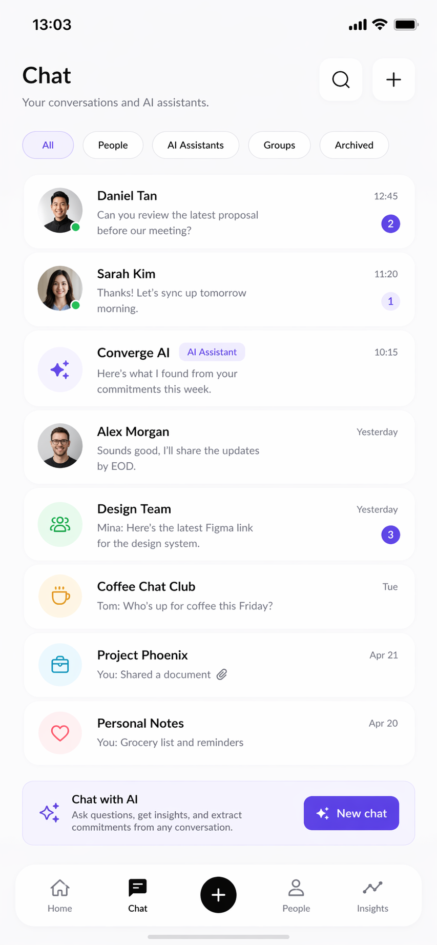 Shared chat keeps context visible