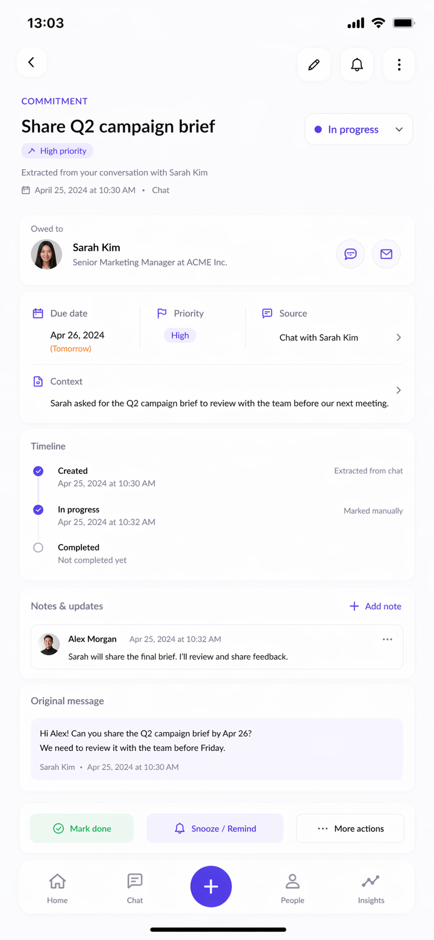 Track every detail and lifecycle